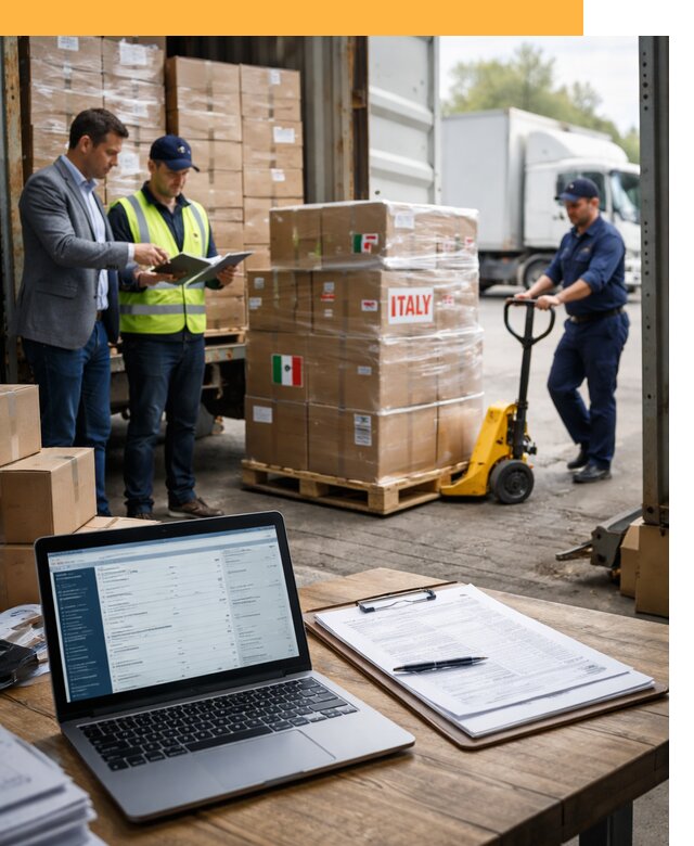 Доставка грузов из Италии: морские и авиаперевозки от 18497